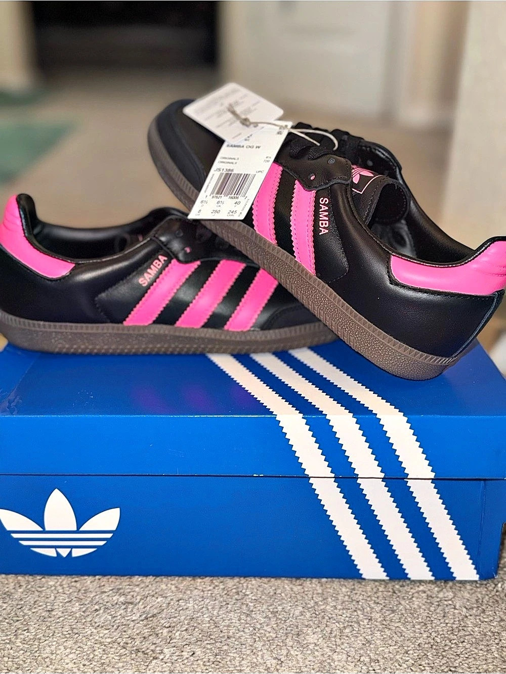 adidas Samba OG W Sneakers Black & Pink US 8